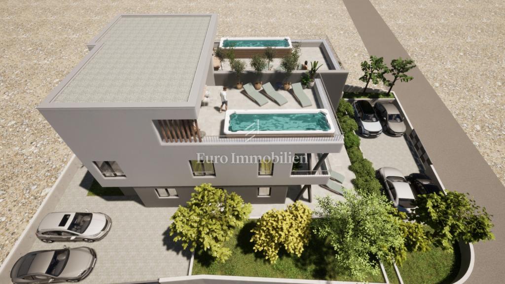 Čudovit apartma v novi stavbi s pogledom na morje