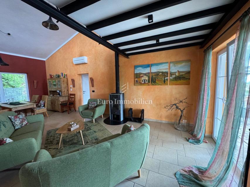 Istra, Labin – Vila z ogrevanim bazenom in pogledom na morje