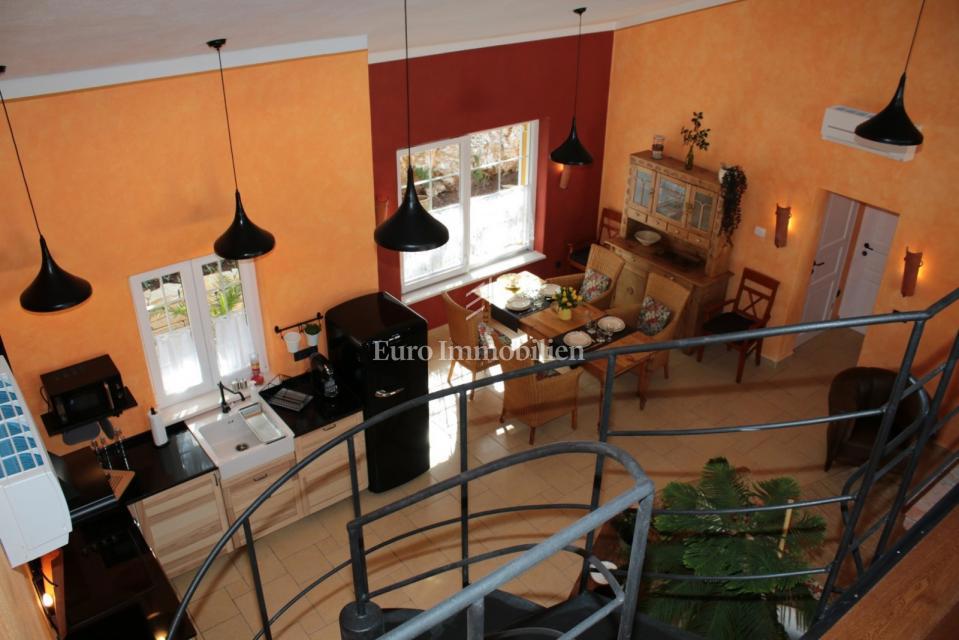 Istra, Labin – Vila z ogrevanim bazenom in pogledom na morje