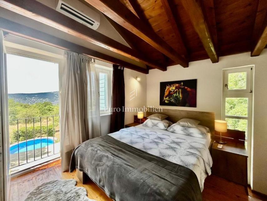 Dve Prenovljeni Kamniti Hiši z Bazenom