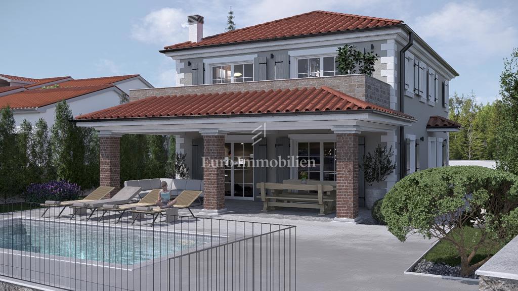 Krk, Gradbena parcela z dovoljenjem za hišo