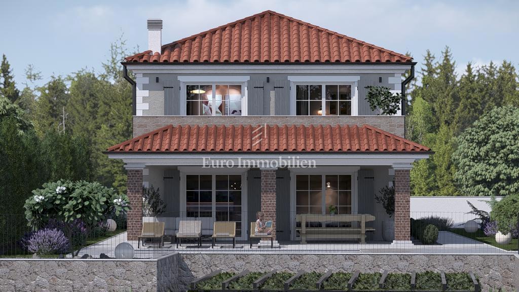 Krk, Gradbena parcela z dovoljenjem za hišo