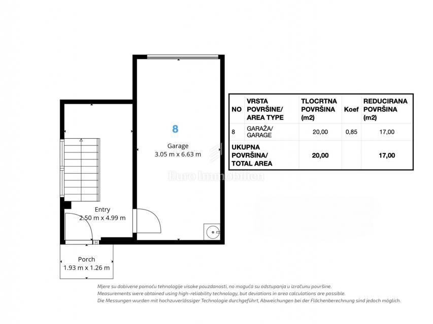 Ližnjan, dvosobno stanovanje blizu Medulina