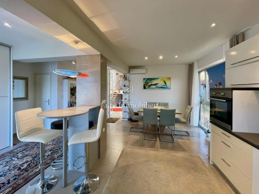 Moderna družinska hiša s terasami in vrtom