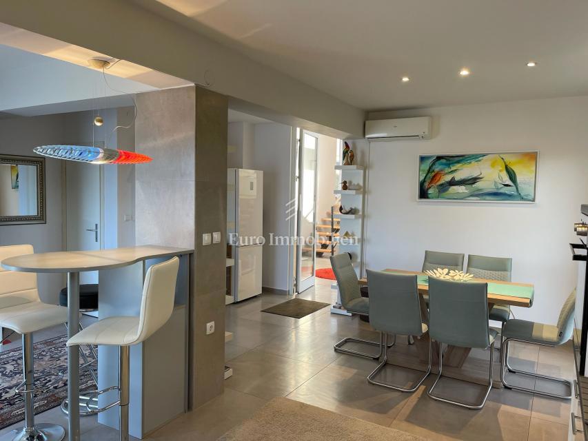 Moderna družinska hiša s terasami in vrtom