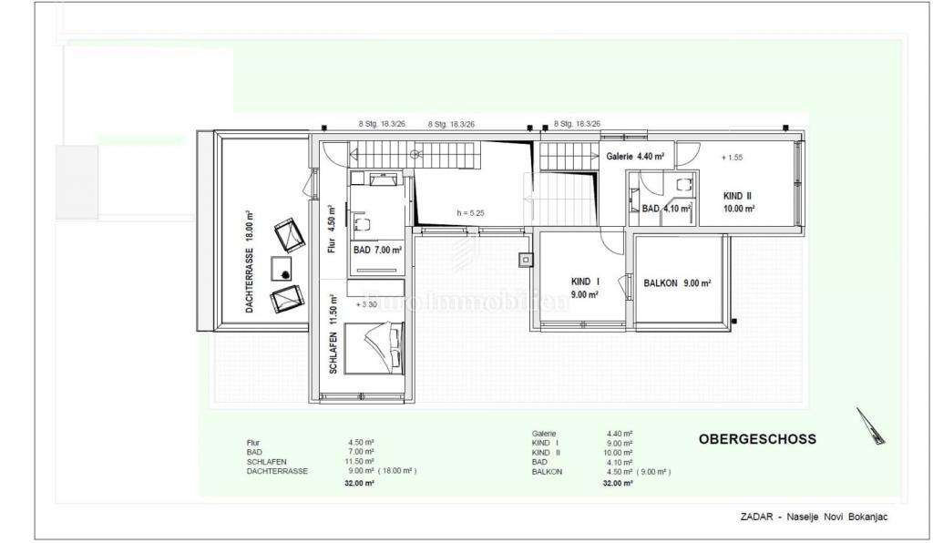 Moderna družinska hiša s terasami in vrtom