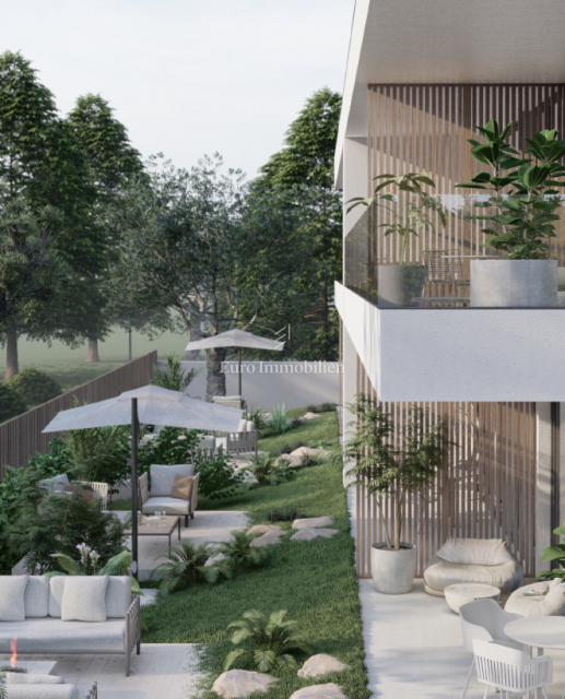Istra, okolica Rovinja – novogradnja, stanovanje velikosti 58,32 m² z vrtom