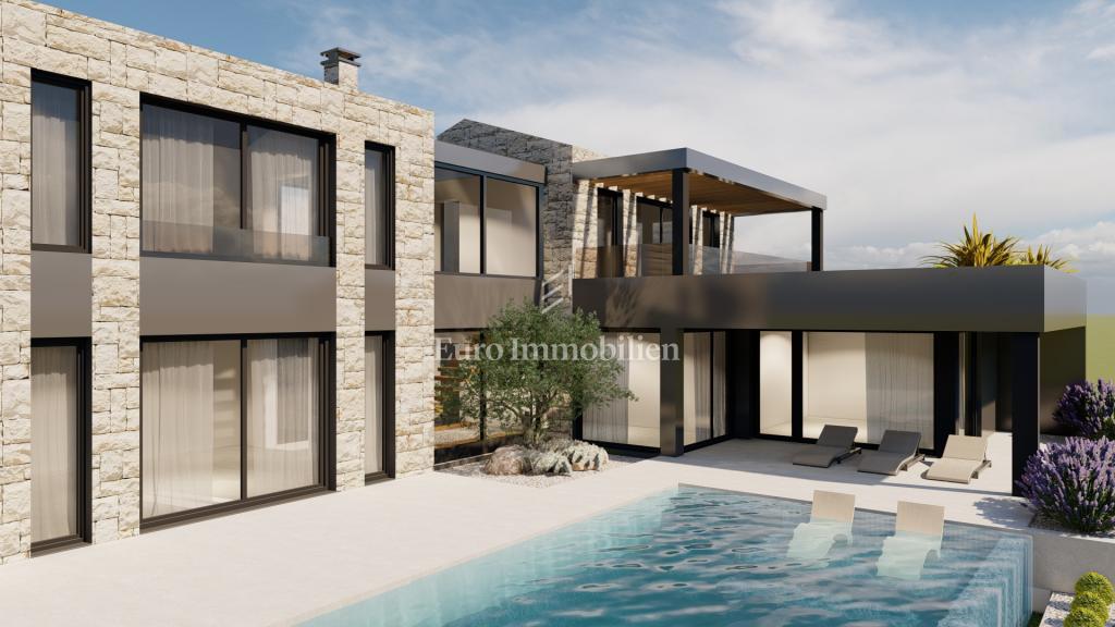 Vila s panoramskim pogledom na morje, edinstvena lokacija