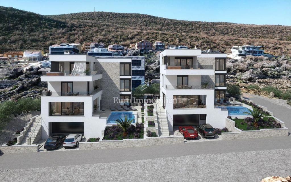 Vila z infinity bazenom, druga vrsta do morja - Vinjerac