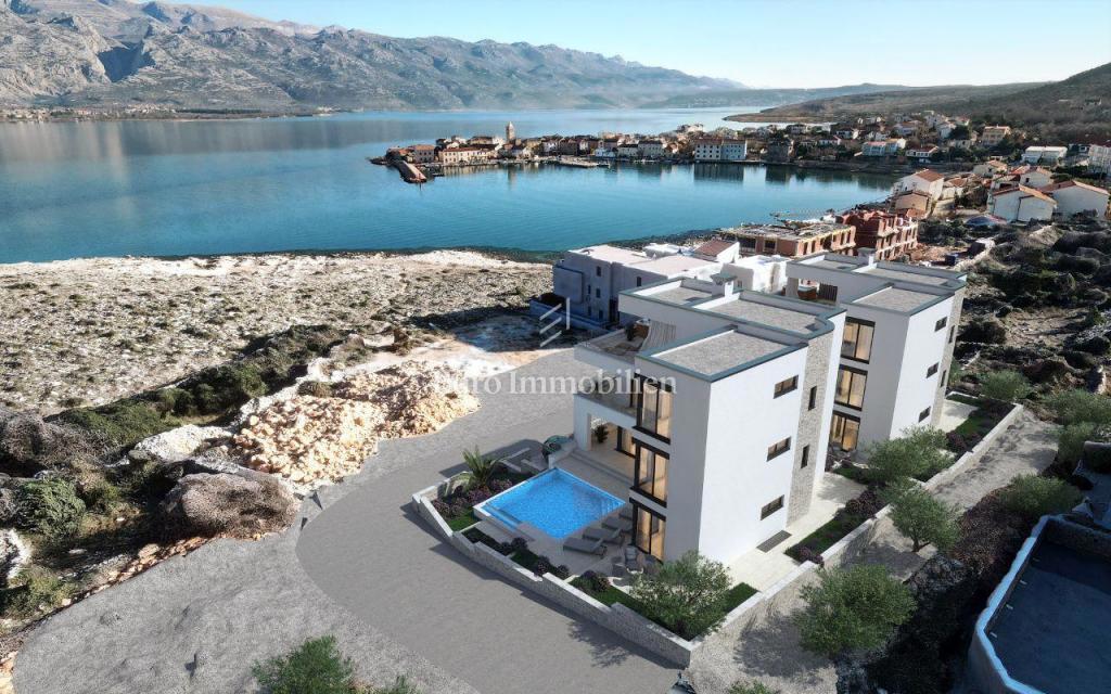 Vila z infinity bazenom, druga vrsta do morja - Vinjerac