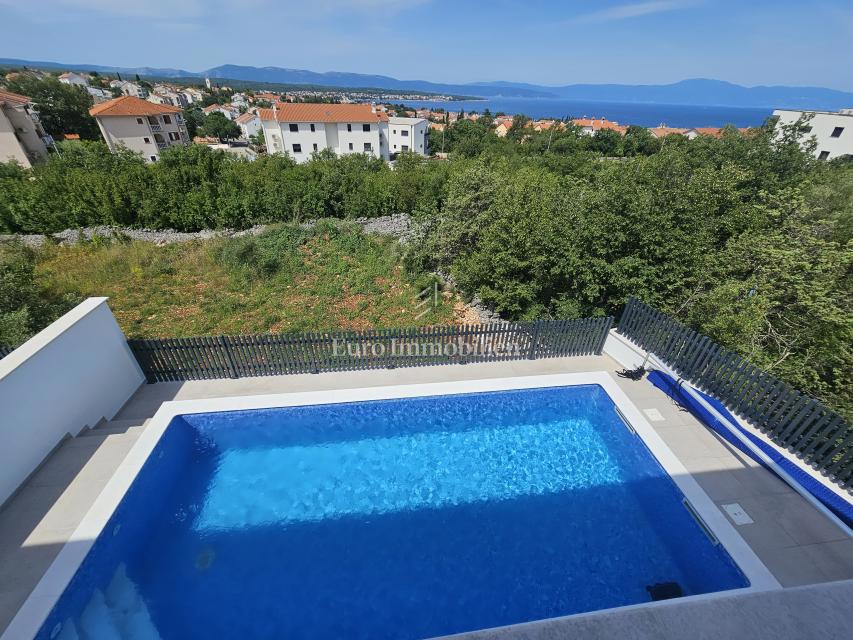 Novogradnja Malinska, dvojček s pogledom na morje