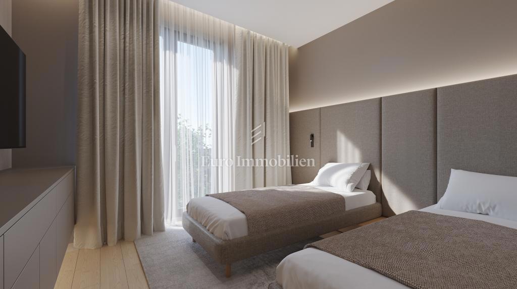 Moderni apartma z bazenom, novogradnja, mesto Krk