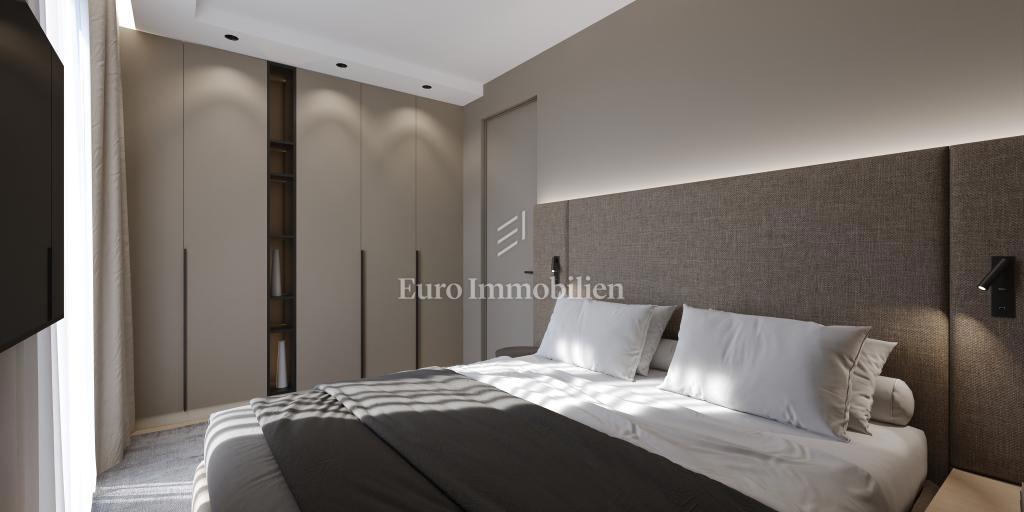 Moderni apartma z bazenom, novogradnja, mesto Krk