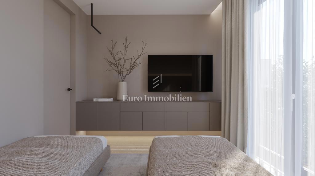 Moderni apartma z bazenom, novogradnja, mesto Krk