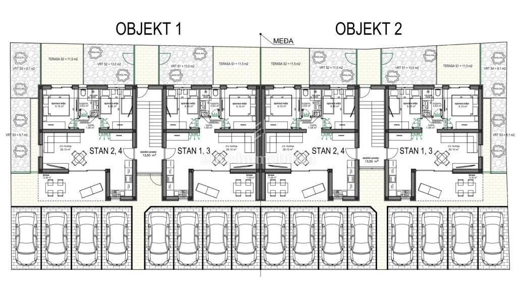  Apartmaji 70 m do morja - VIR