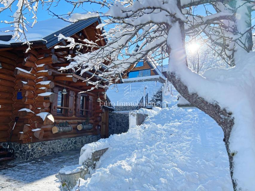 Kupjak - lesena hiša s štirimi objekti