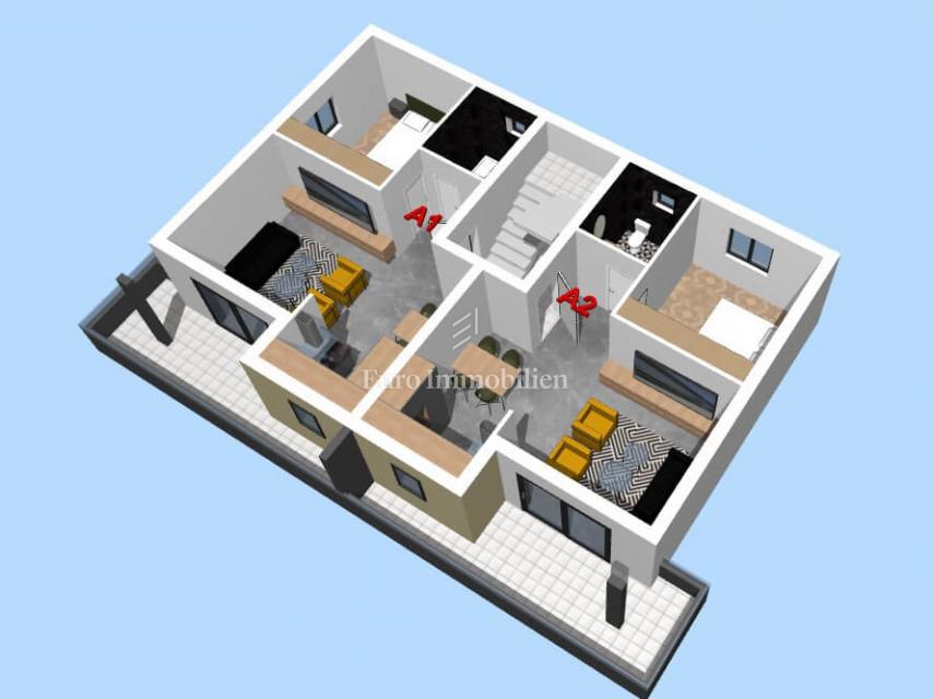 Makarska - apartmaji v novogradnji s pogledom na morje