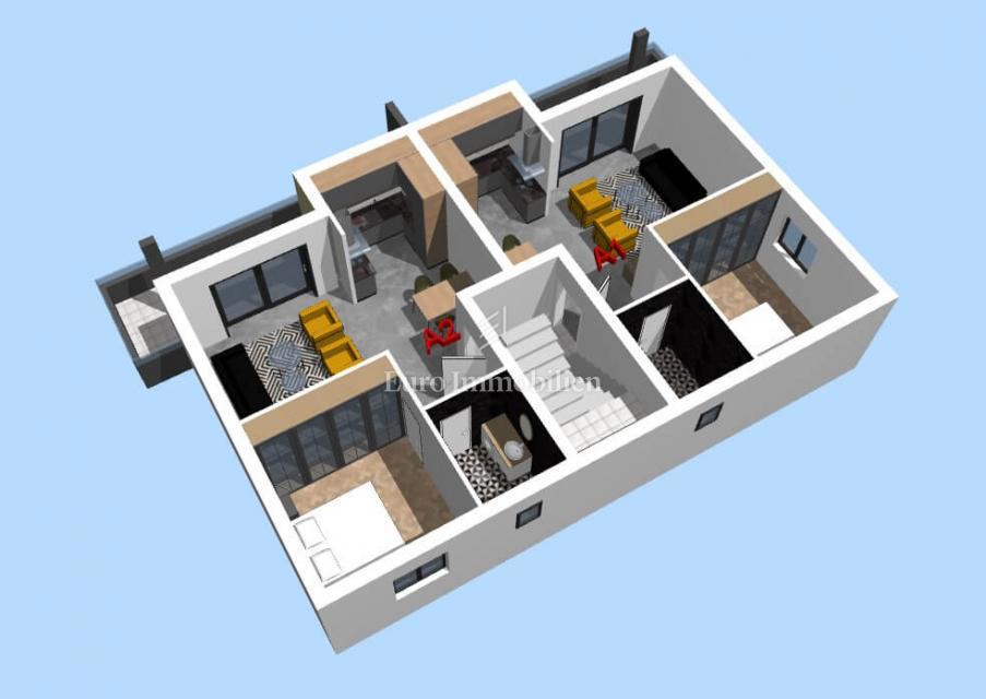 Makarska - apartmaji v novogradnji s pogledom na morje