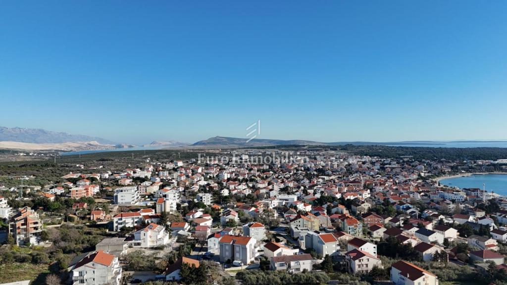 Novalja - novogradnja, 2. nadstropje, pogled na morje