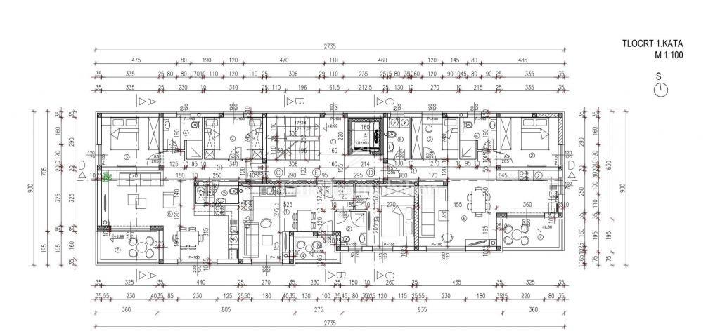 Novogradnja v Taru, Enosobno stanovanje 1. nadstropje