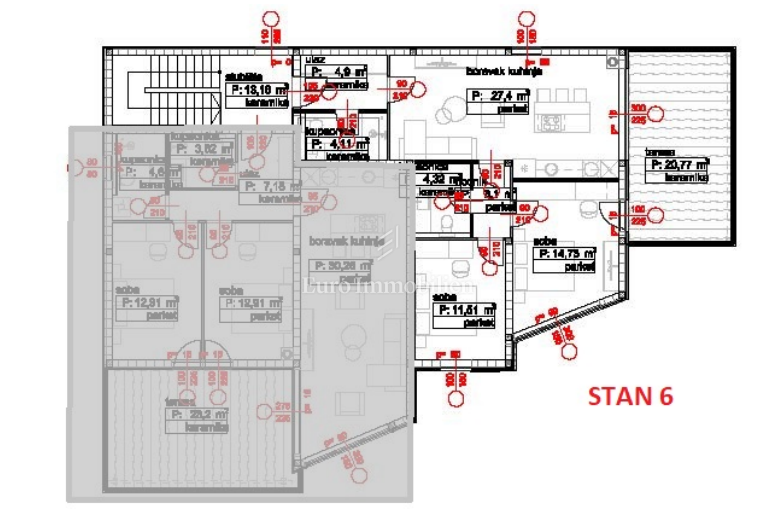 Stanovanje v 2. nadstropju novogradnje, 250 m morje