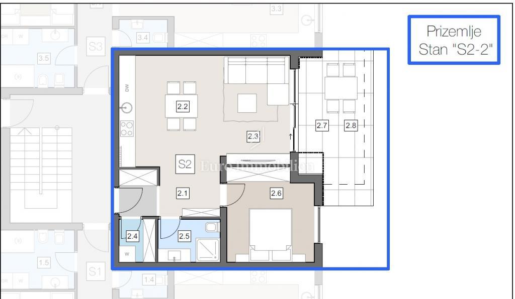 Enosobno stanovanje v centru mesta - Labin