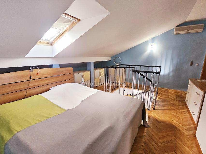 Malinska – stanovanje s pogledom na morje na mirni lokaciji