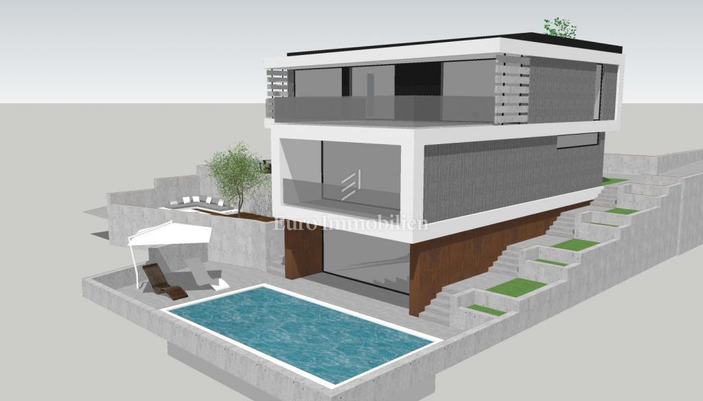 Sukošan - gradbeno zemljišče z dovoljenjem, 350 m od morja