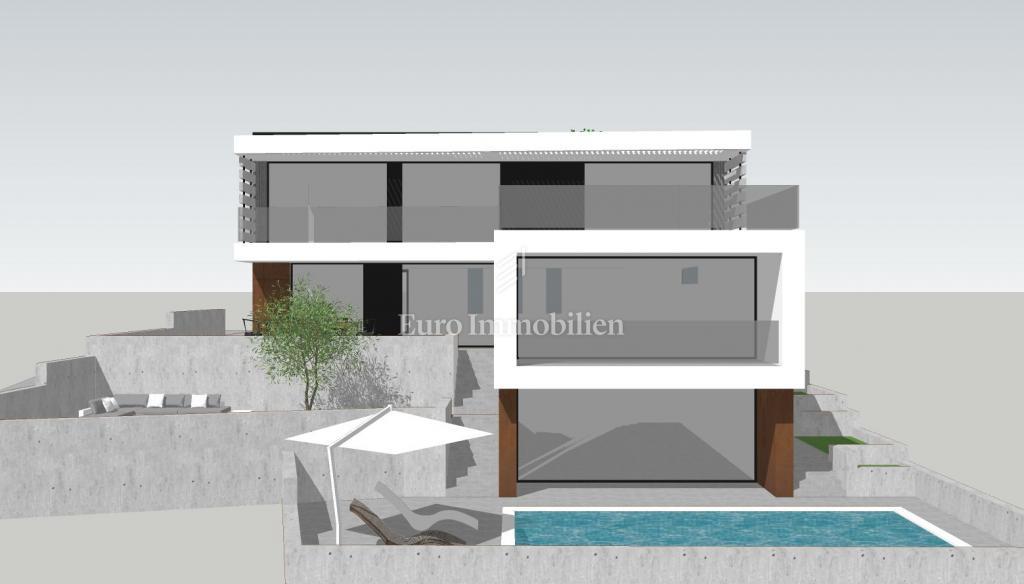 Sukošan - gradbeno zemljišče z dovoljenjem, 350 m od morja