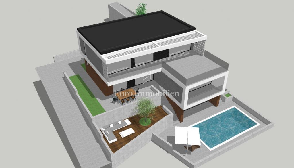 Sukošan - gradbeno zemljišče z dovoljenjem, 350 m od morja