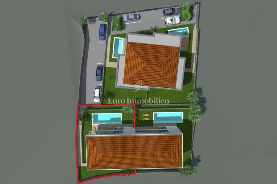 Hiša z bazenom - novogradnja, Malinska