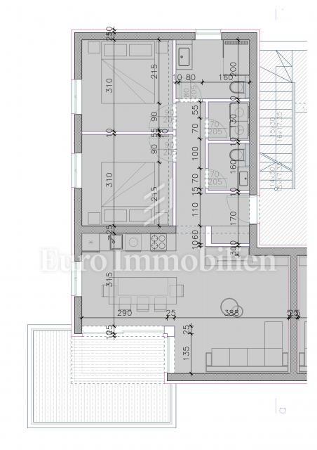 Sukošan - apartmaji v novi stavbi s pogledom na morje