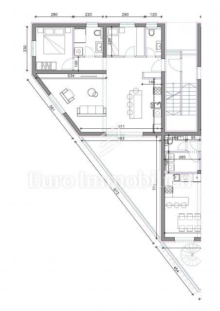 Sukošan - apartmaji v novi stavbi s pogledom na morje