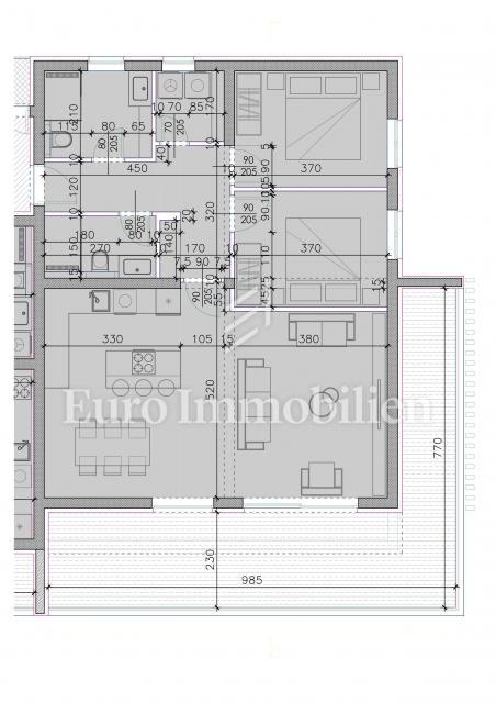 Sukošan - apartmaji v novi stavbi s pogledom na morje