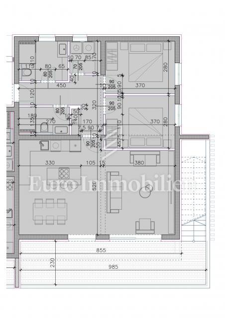 Sukošan - apartmaji v novi stavbi s pogledom na morje