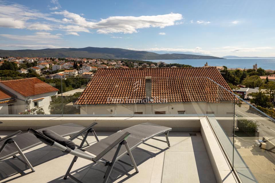 Mesto Krk - penthouse s pogledom na morje