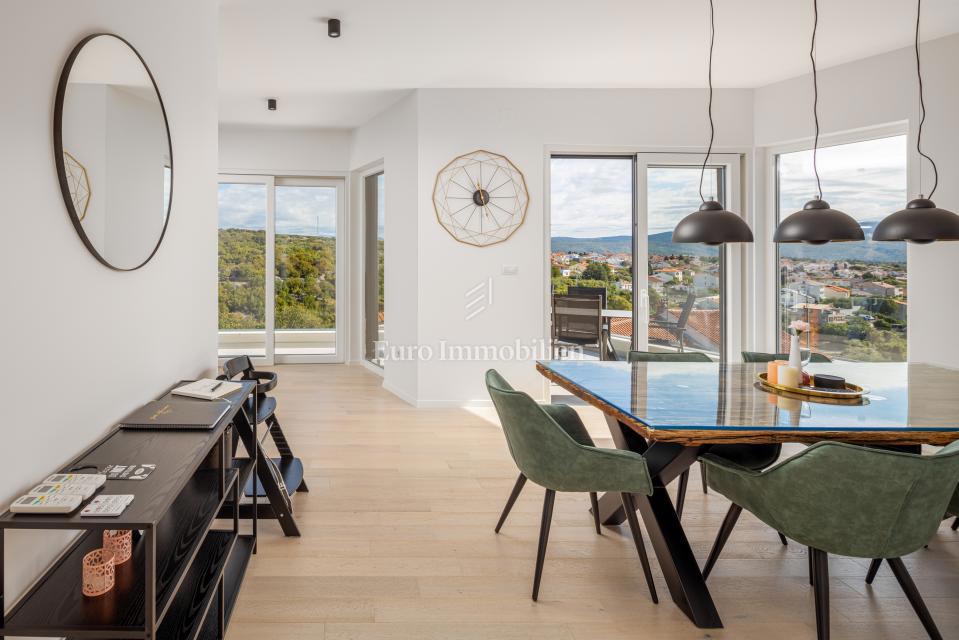 Mesto Krk - penthouse s pogledom na morje