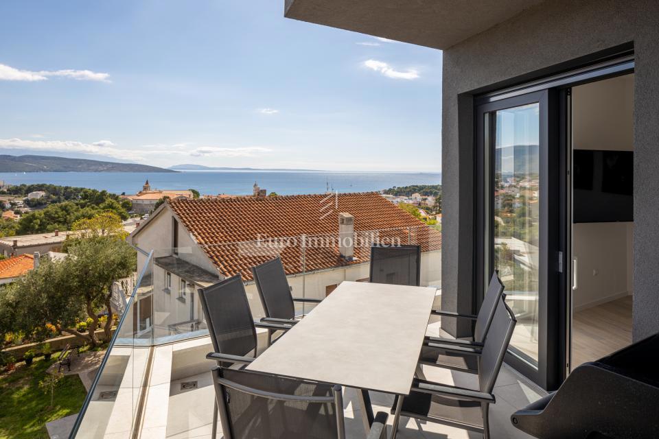 Mesto Krk - penthouse s pogledom na morje