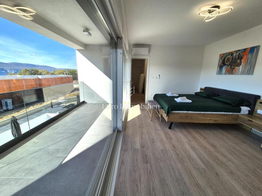 Nova hiša dvojček s pogledom na morje - otok Krk