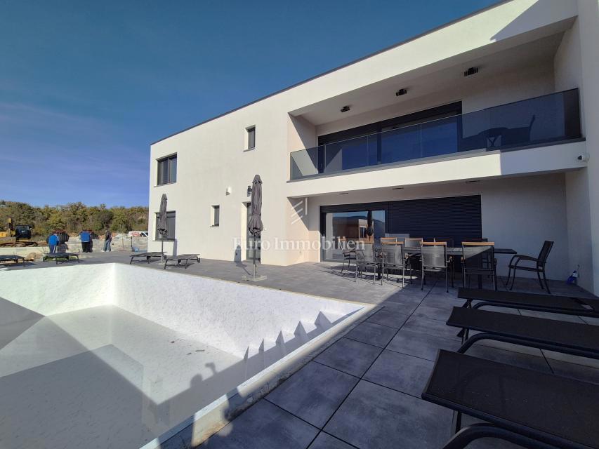 Nova hiša dvojček s pogledom na morje - otok Krk