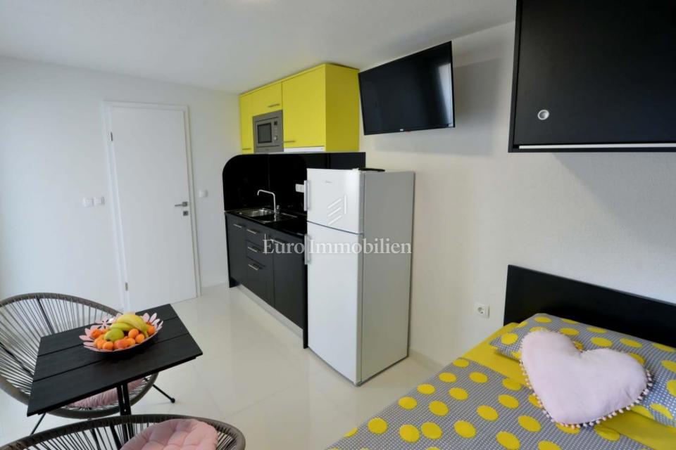 Privlaka - apartma z bazenom in velikim vrtom