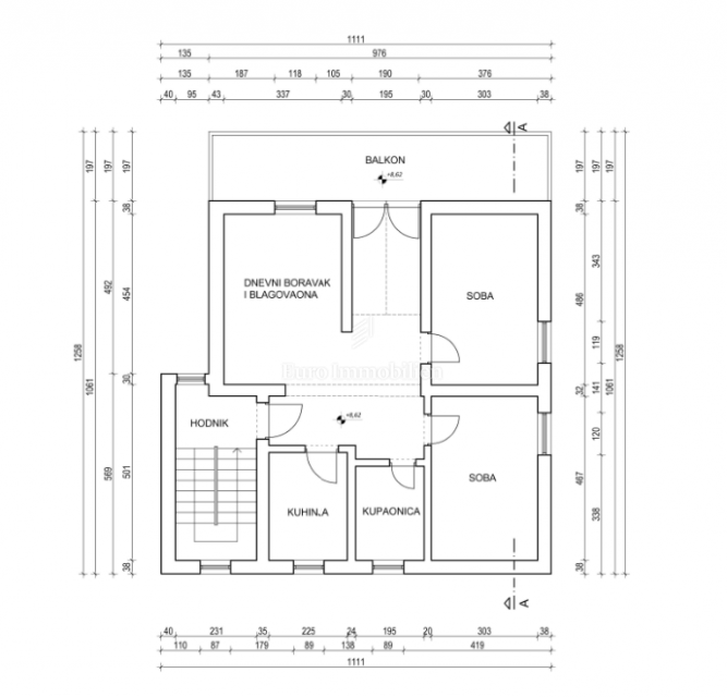 Stanovanje z Velikim Balkonom in Pogledom na Morje