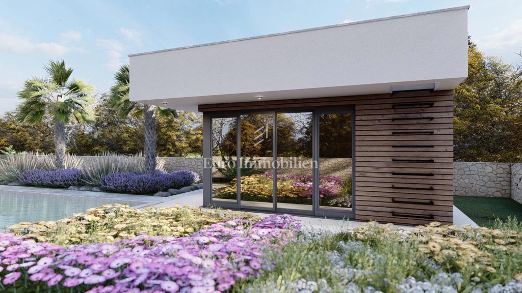 Okolica Baške - samostojna vila z bazenom