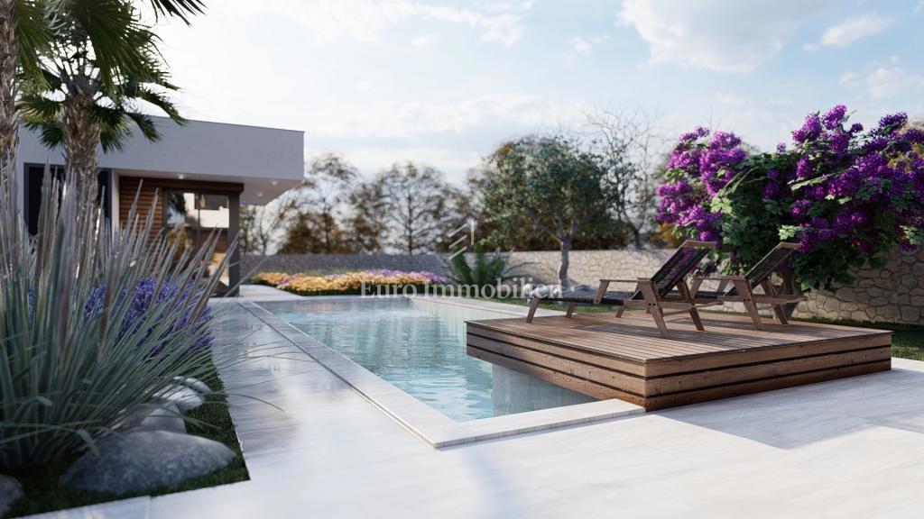 Okolica Baške - samostojna vila z bazenom