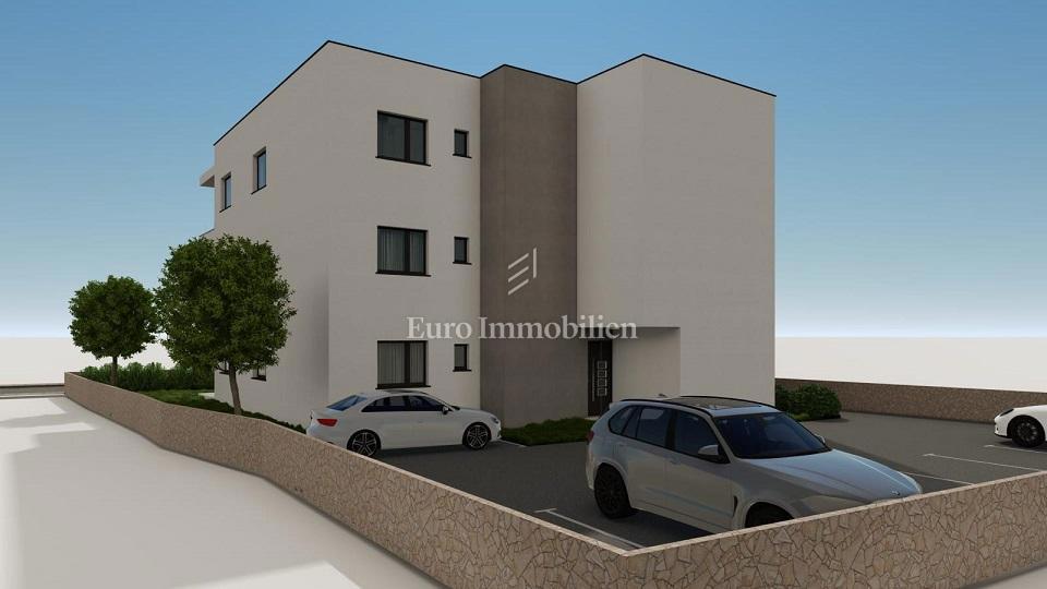 Novalja -  novo stanovanje z vrtom in pogledom na morje