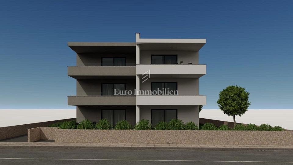 Novalja -  novo stanovanje z vrtom in pogledom na morje