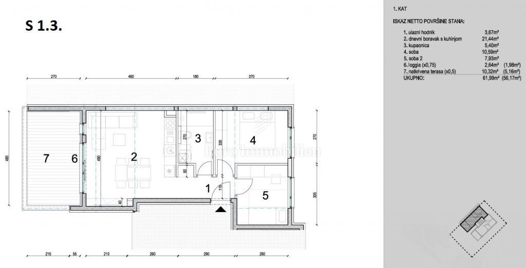 Novo stanovanje s pogledom na morje v bližini plaže - otok Pag