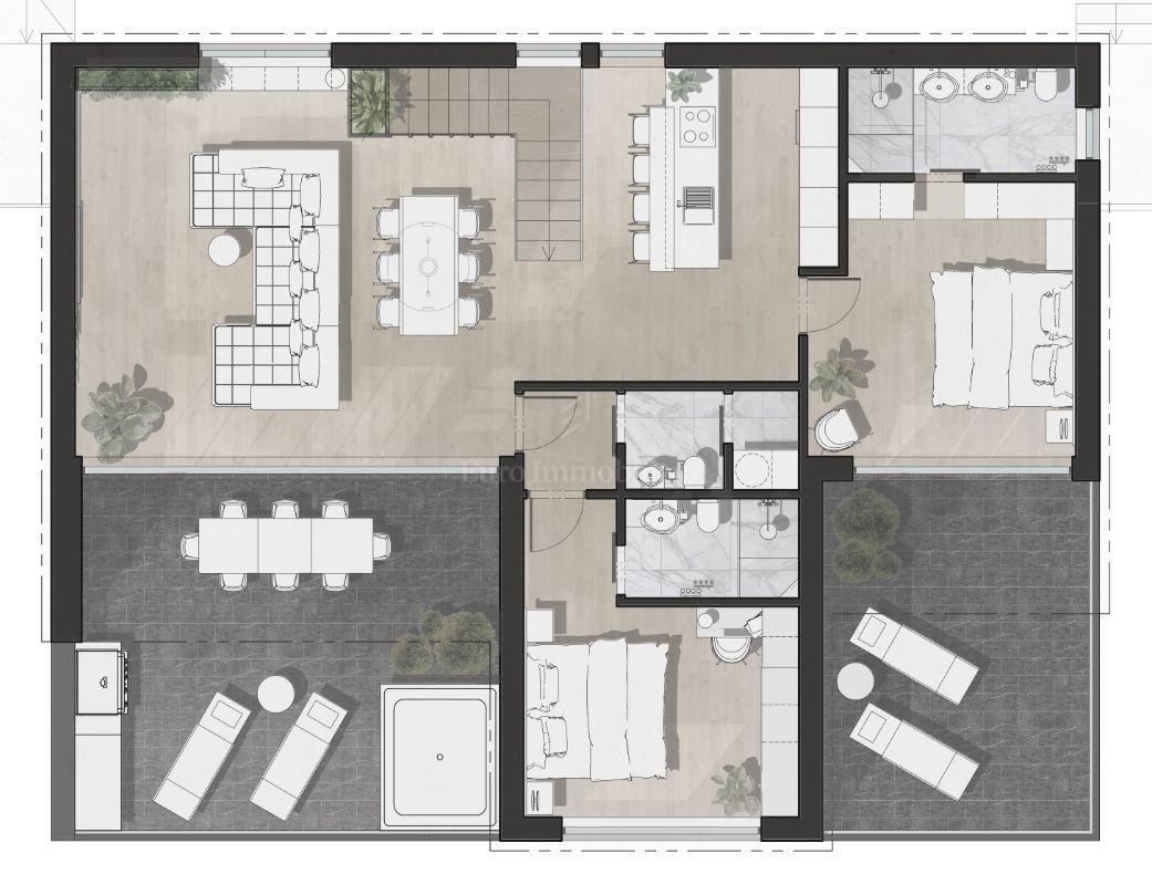 Apartmaji prva vrsta do morja - Drage, Pakoštane