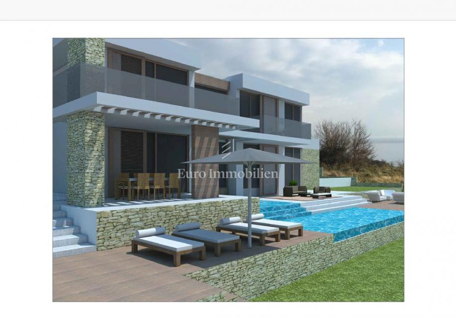 Istra - moderna vila z bazenom 80 m od morja