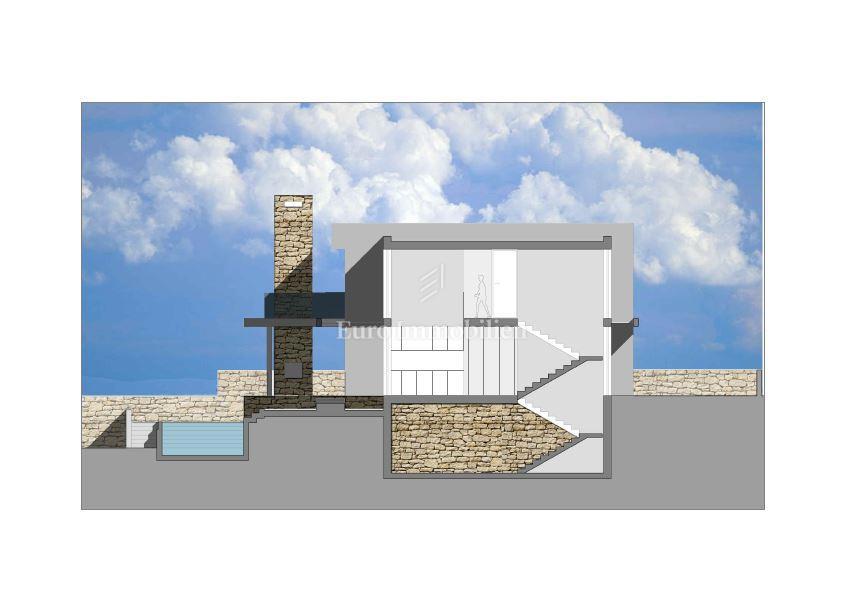 Istra - moderna vila z bazenom 80 m od morja